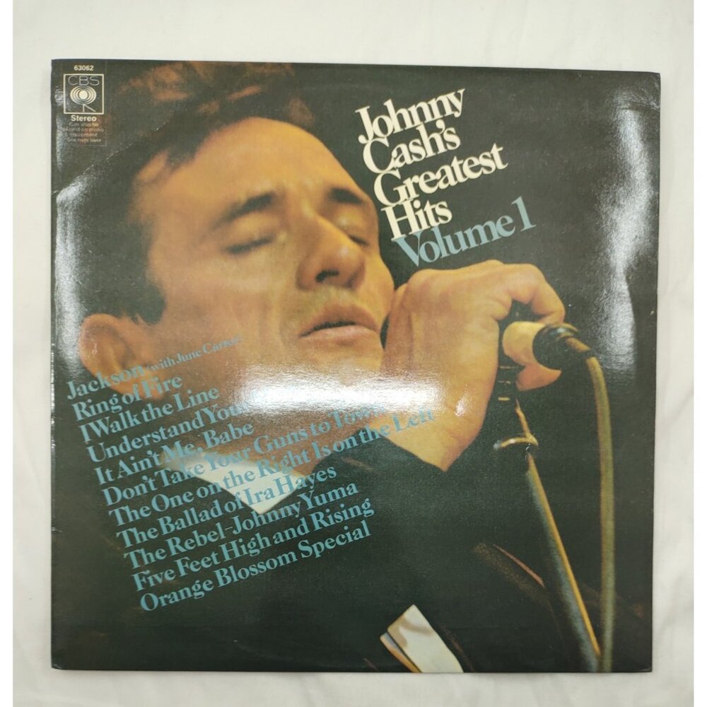 Johnny Cash – Greatest Hits Vol 1 LP 1967 UK CBS SBPG-63062 Country Classic